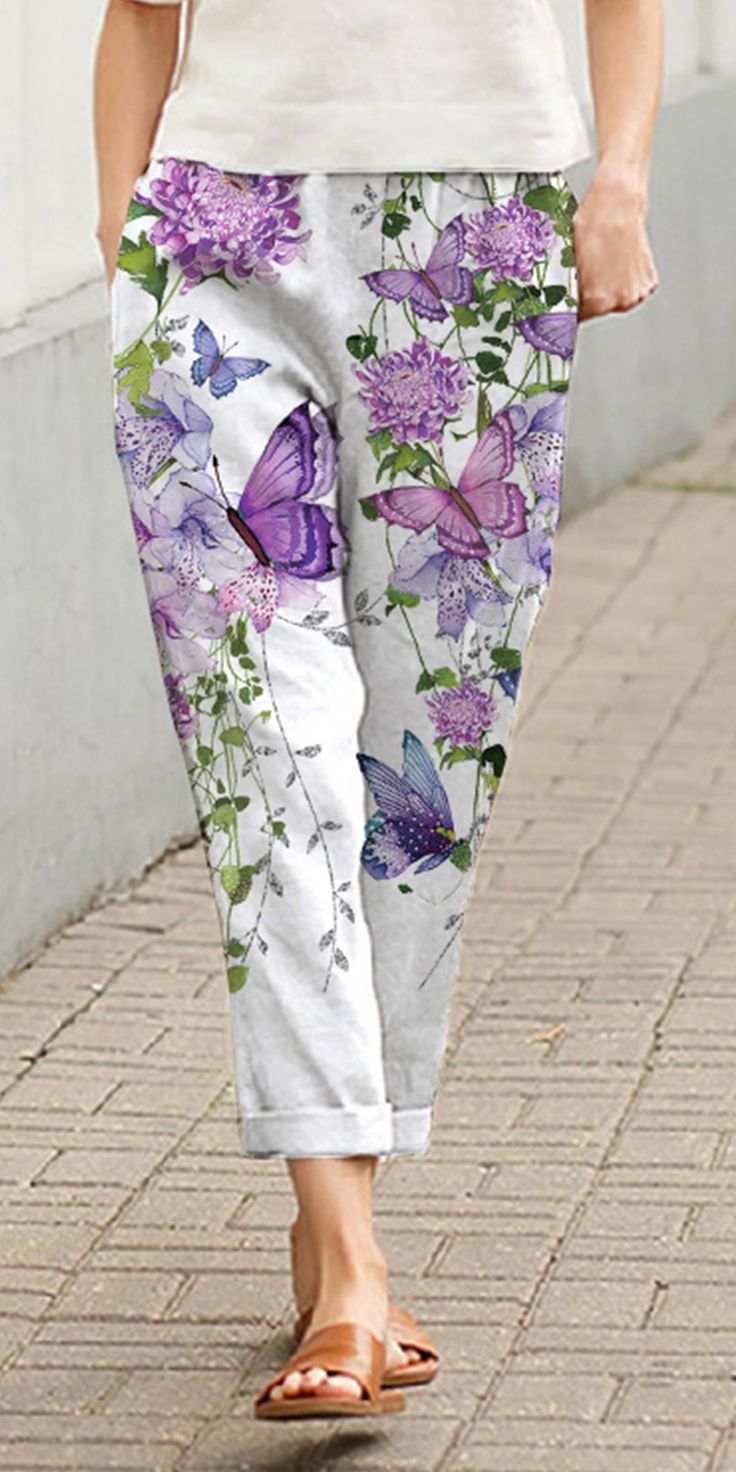 Pure Cotton Foral Print Bottom