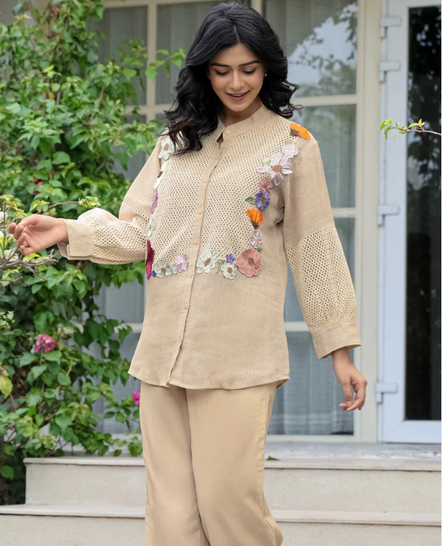 Pure Jute floral cord set