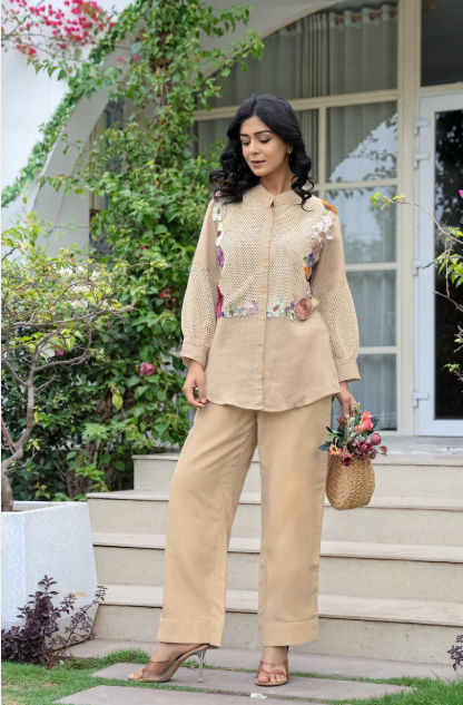 Pure Jute floral cord set