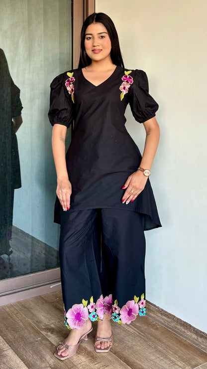 Midnight Blossom Cord Set