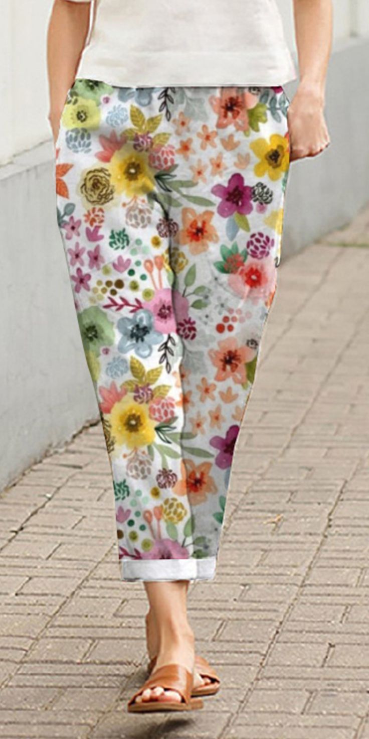 Pure Cotton Foral Print Bottom