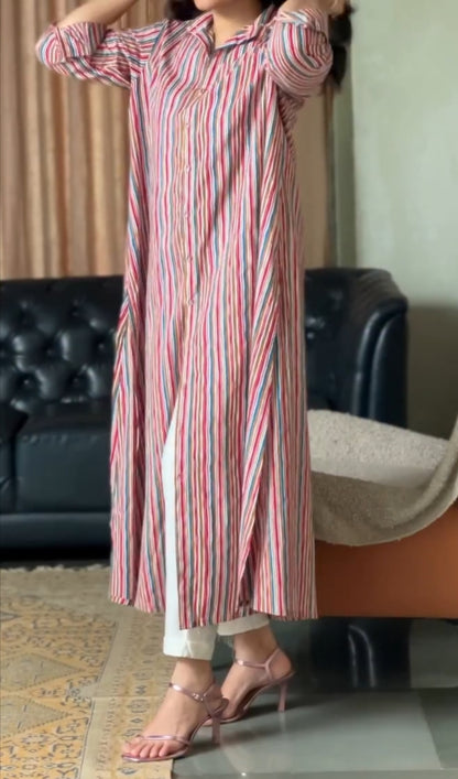 Leher Striped Kurta Set