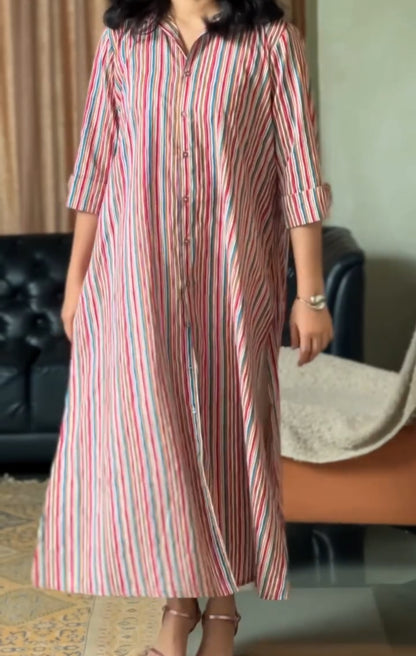 Leher Striped Kurta Set