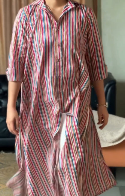 Leher Striped Kurta Set