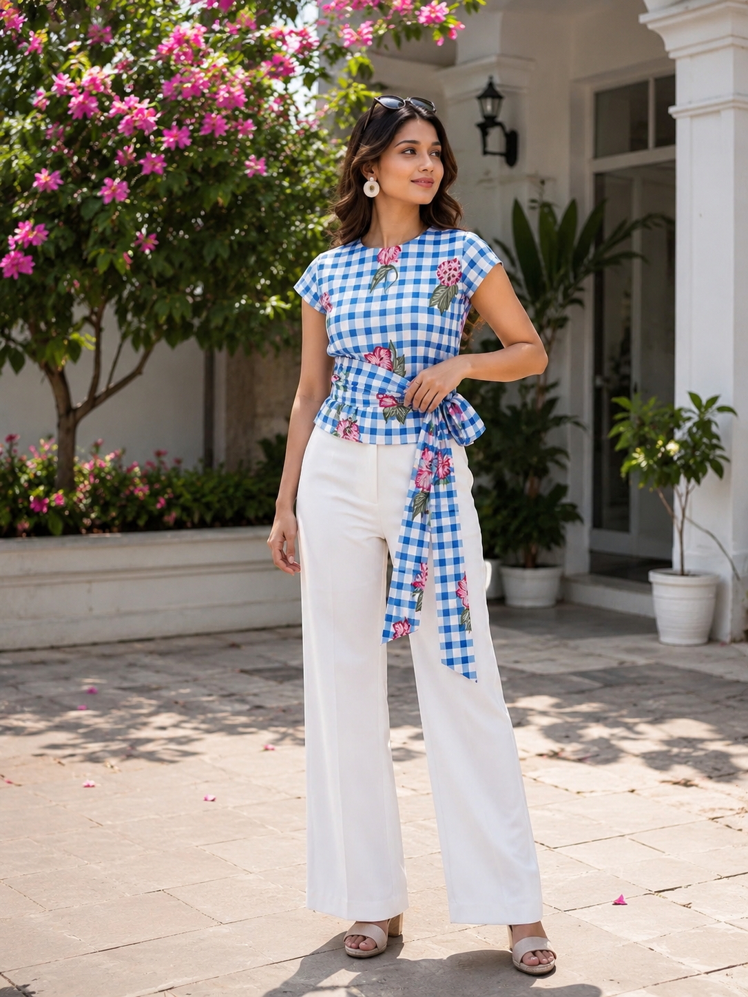 Graceful Gingham Top (Only Top)