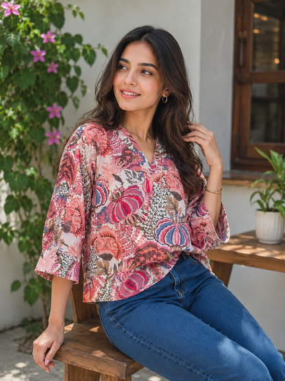 Flora Mist Top (Only Top)