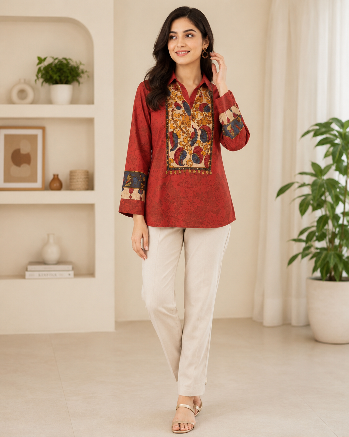 Regal Print Top