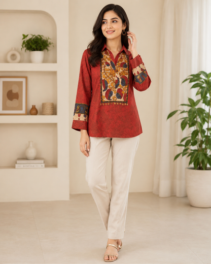 Regal Print Top
