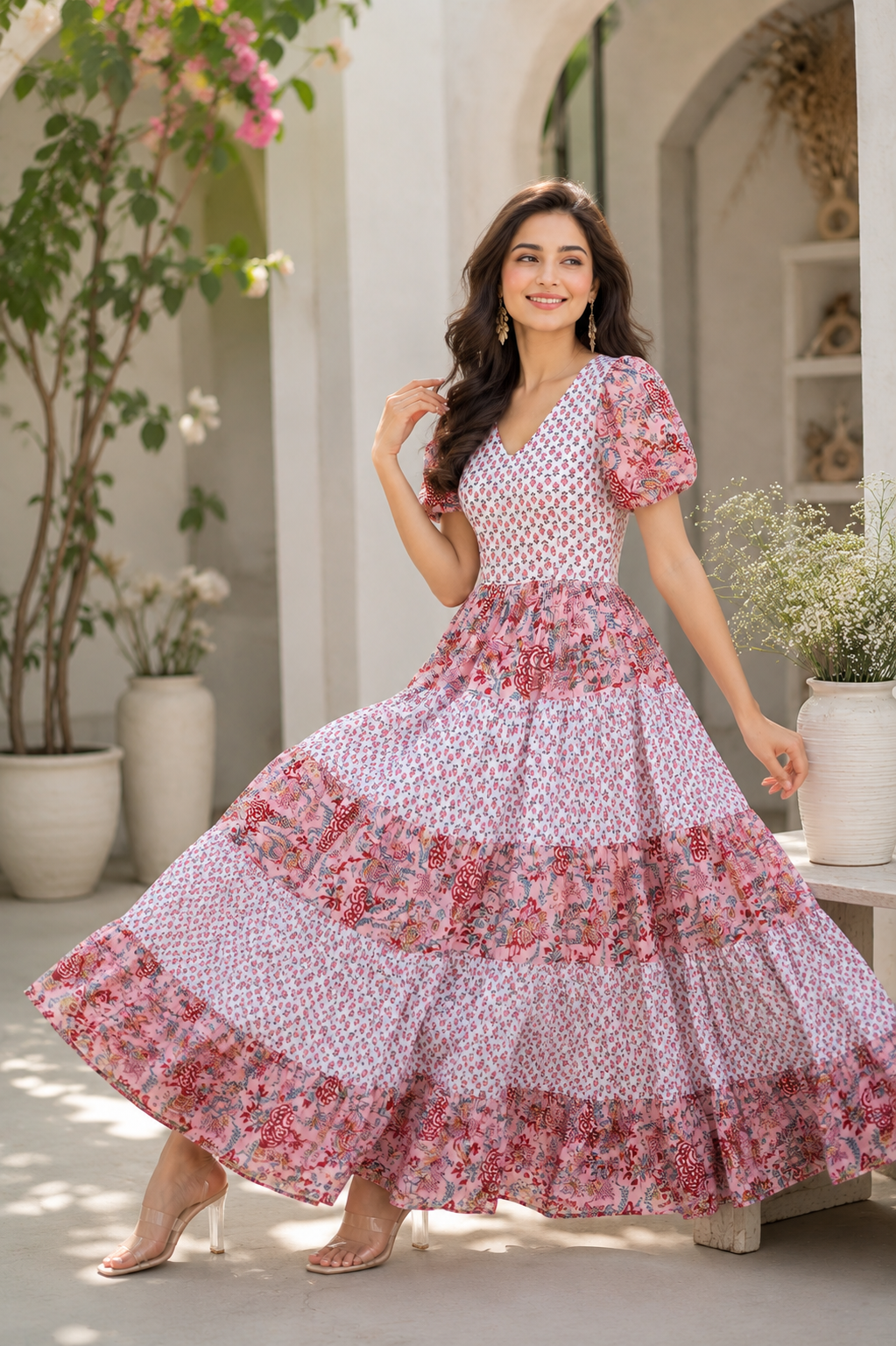 Bubbly Pink Maxi Dress