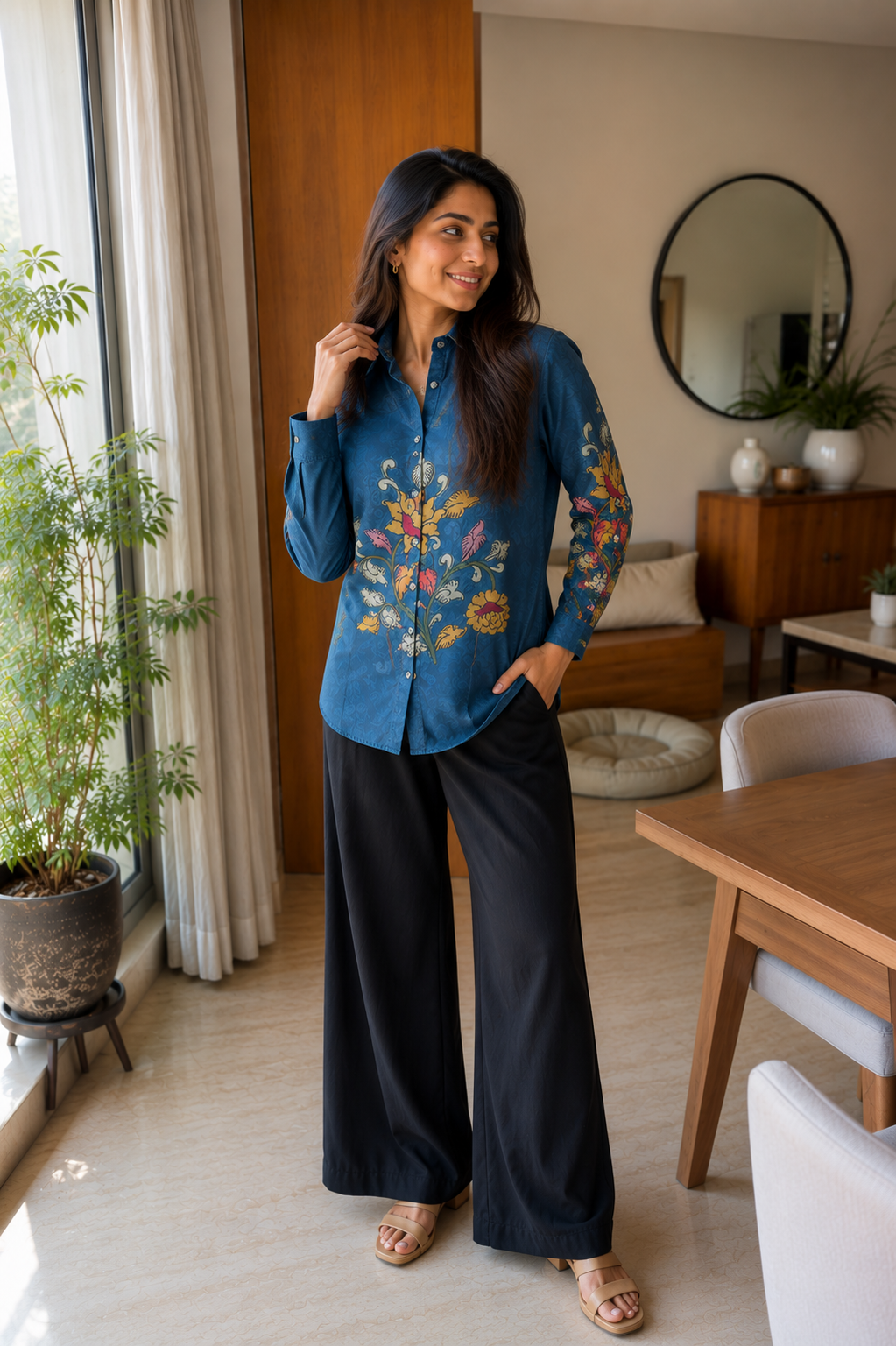 Royal Petal Printed Shirt