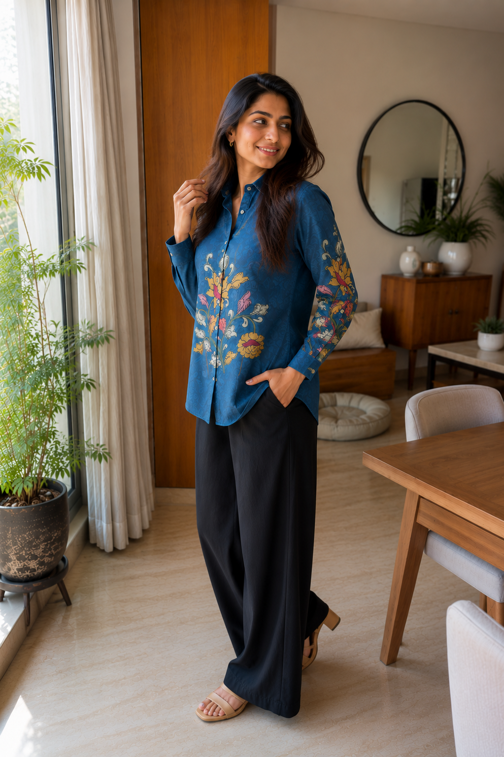 Royal Petal Printed Shirt