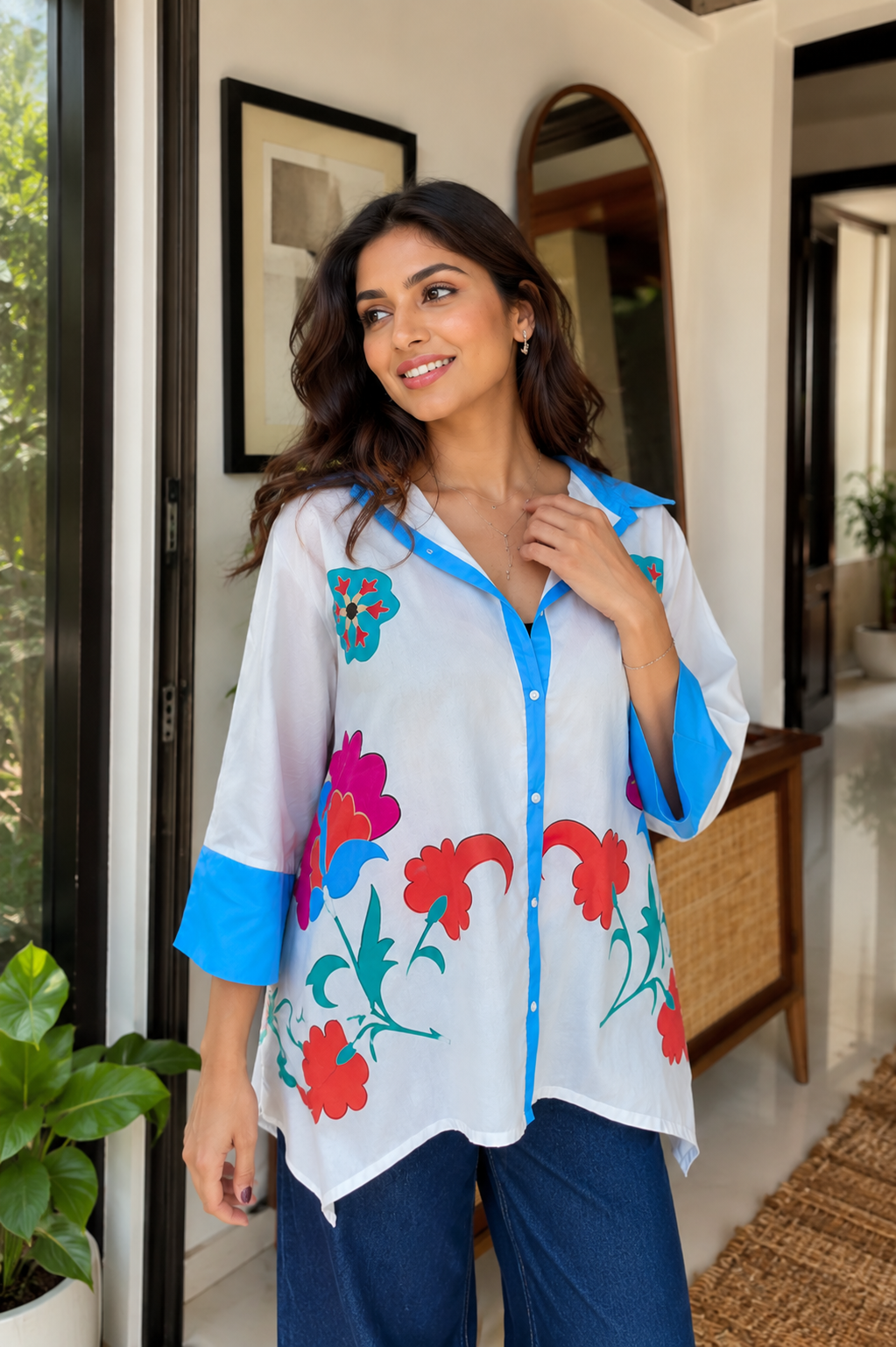 Bloom & Breeze Statement Top