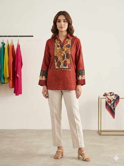 Regal Print Top