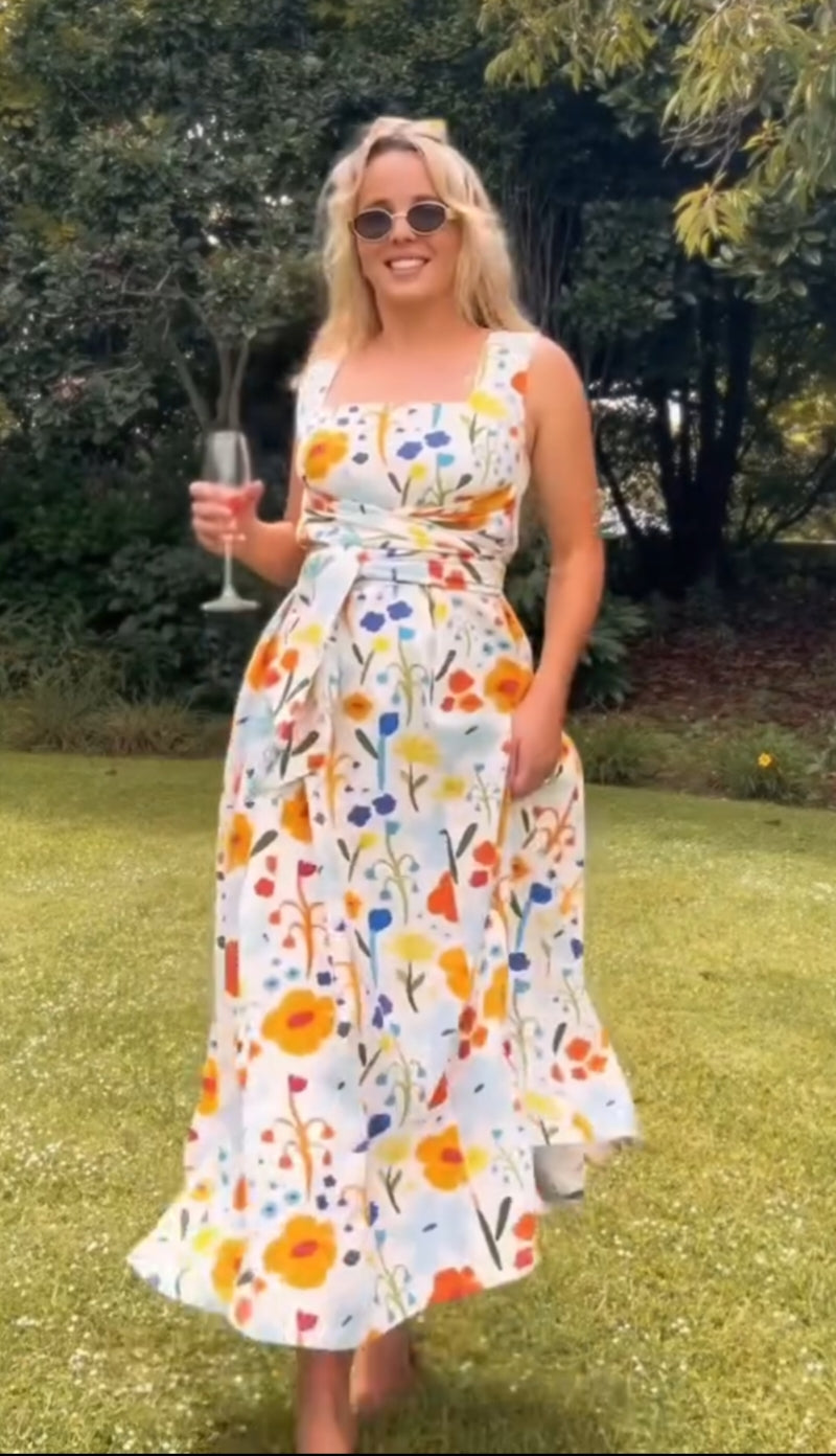 Blooming Charm Midi Dress