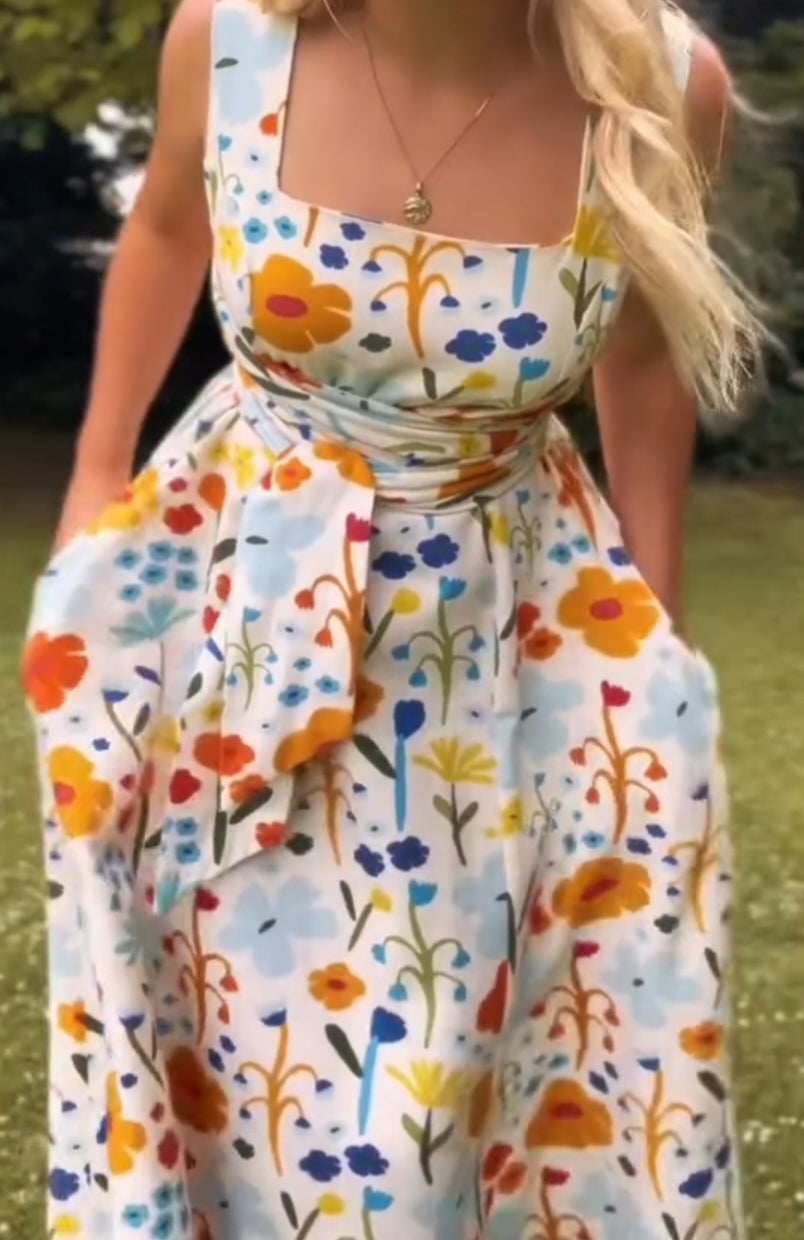 Blooming Charm Midi Dress