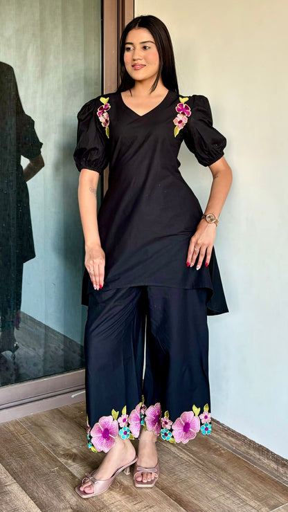 Midnight Blossom Cord Set