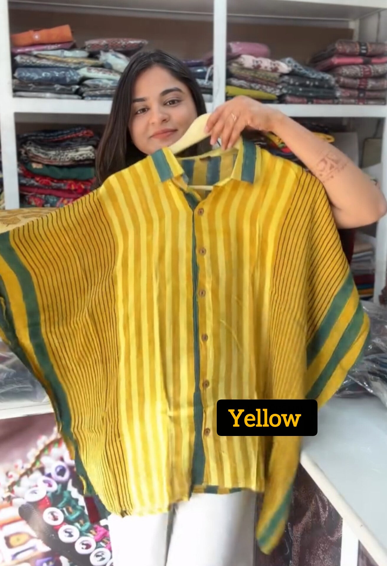 Stripe & Shine Kaftaan Top