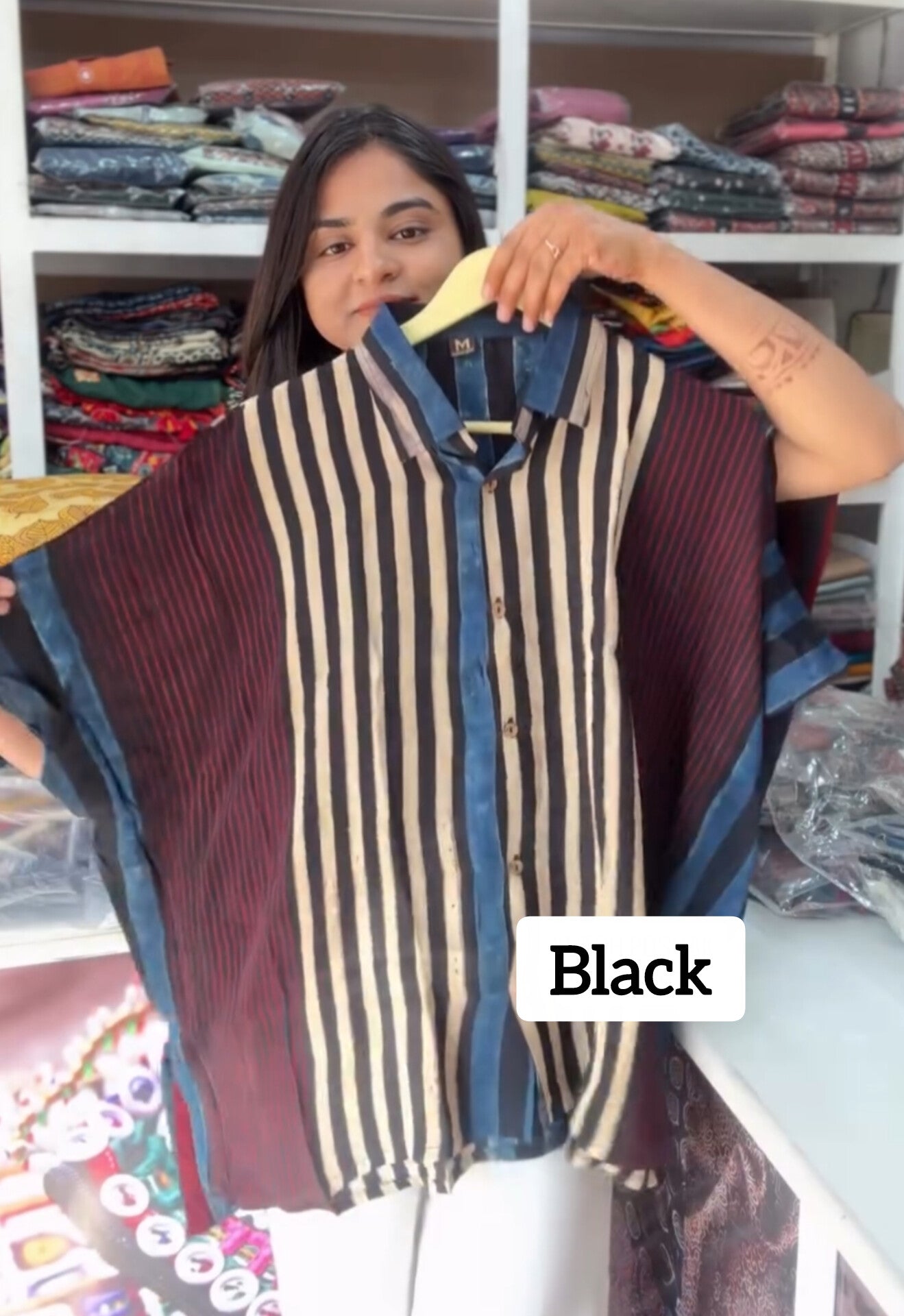 Stripe & Shine Kaftaan Top