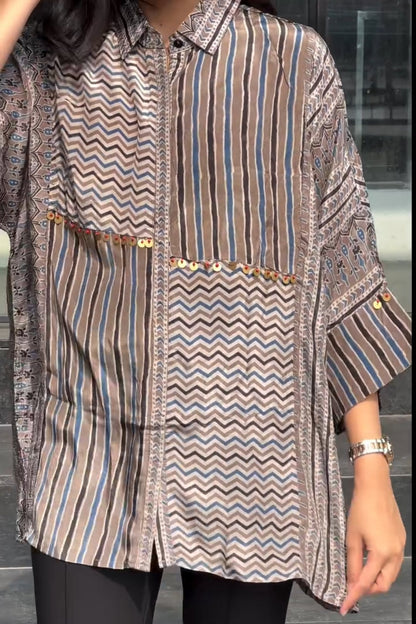 Boho Grid Shirt
