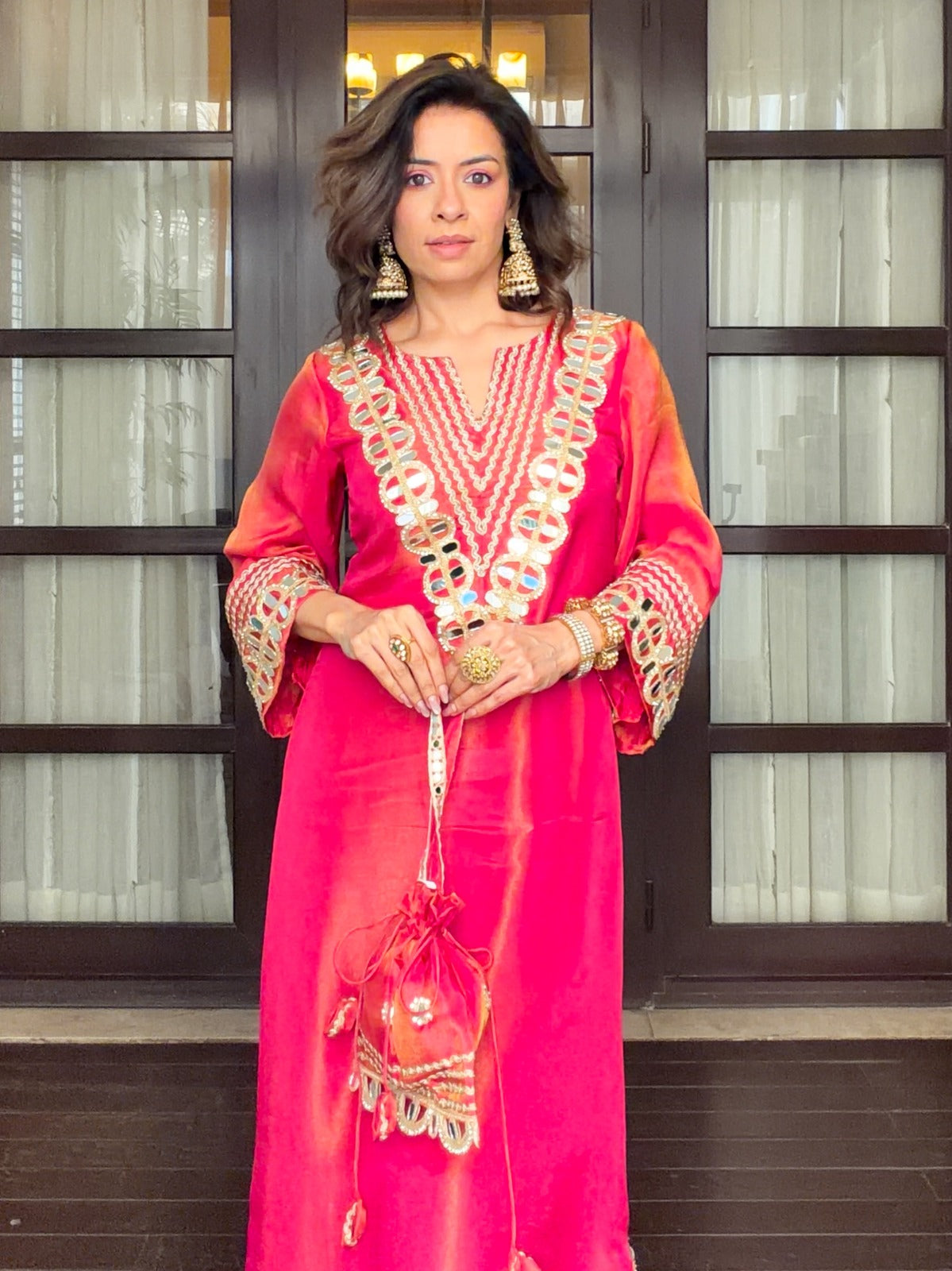 Prism Tissue Kaftan