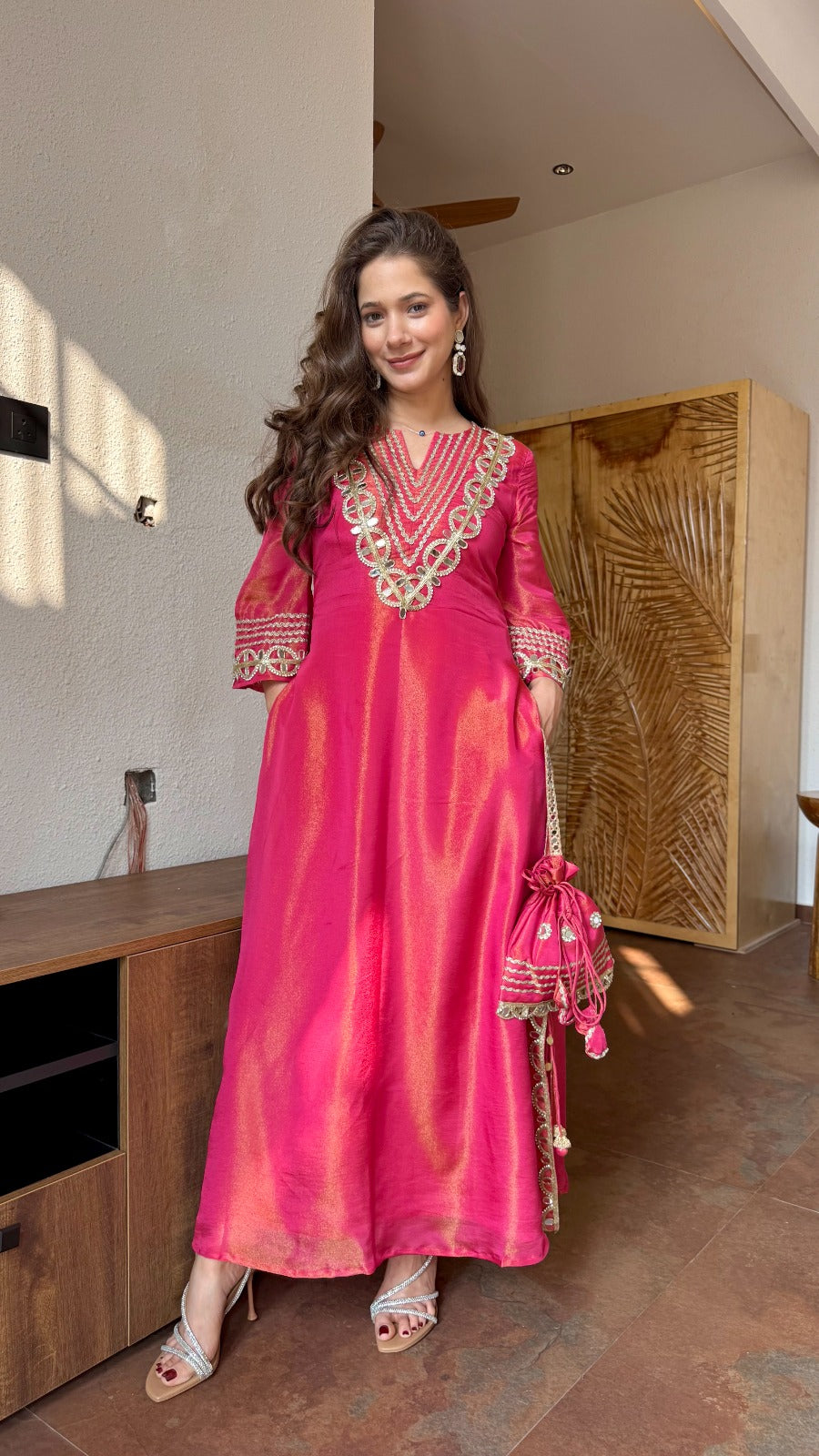 Prism Tissue Kaftan