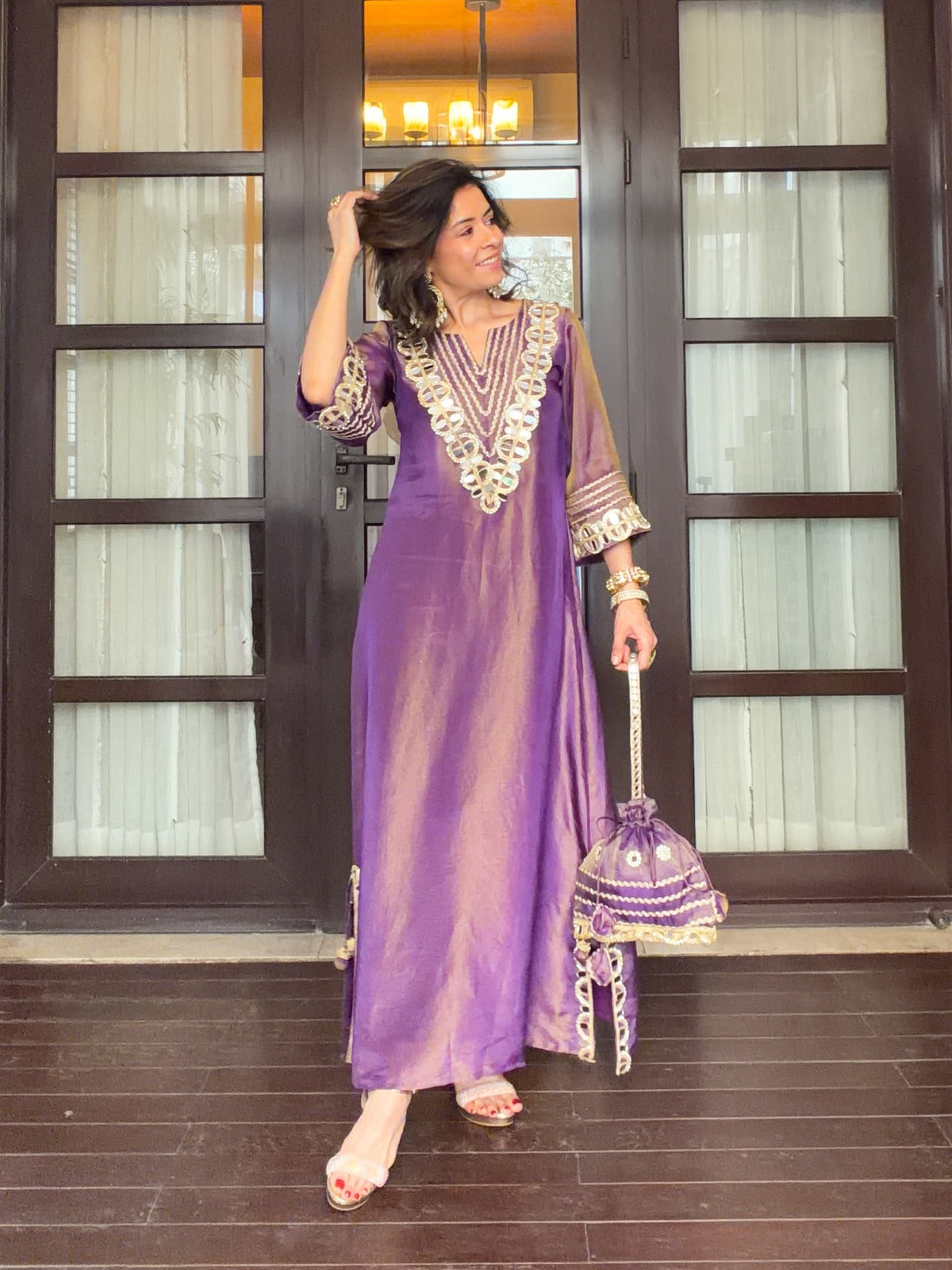 Prism Tissue Kaftan