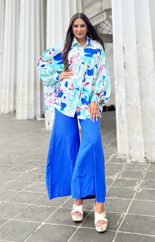 Aristocrat Blue Co-Ord Set