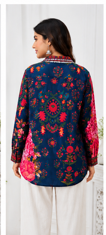 Rangreza Floral Muslin Shirt