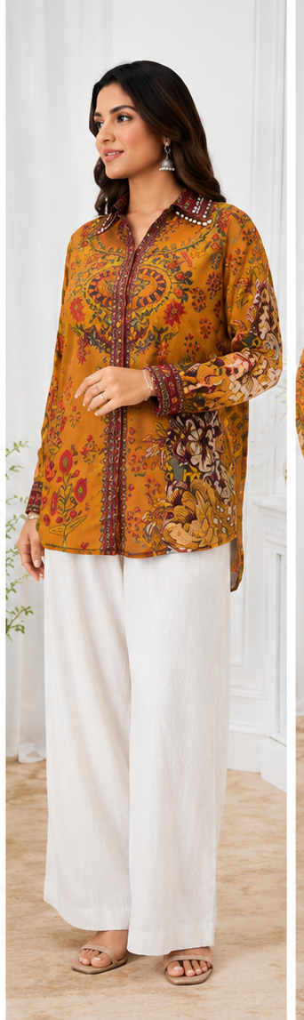 Rangreza Floral Muslin Shirt